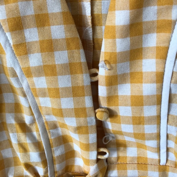 The Fifth Label Womens Idyllic Gingham Tie Front Crop Top - Picture 10 of 16